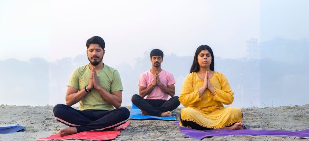 Yoga is the path where calmness meets with physical strength.