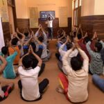 Yoga and meditation practices at a rehab centre supporting addiction recovery.
