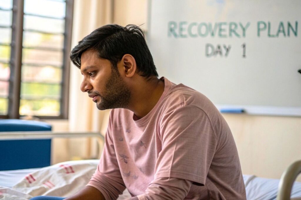 In a detox centre, empathetic care is offered to patients.