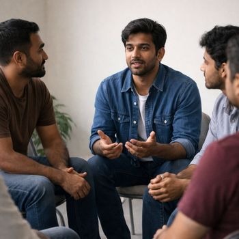 Healing through group therapy for addiction among Indian men