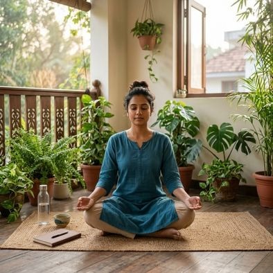 Woman practicing yoga for long-term addiction recovery success
