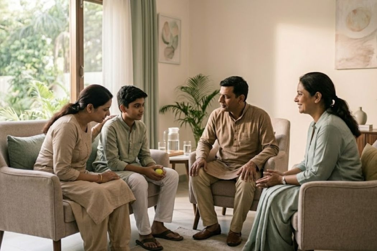 Family therapy techniques improving trust and communication between family members