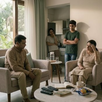 Family therapy indications include conflict, distance, and communication breakdowns.