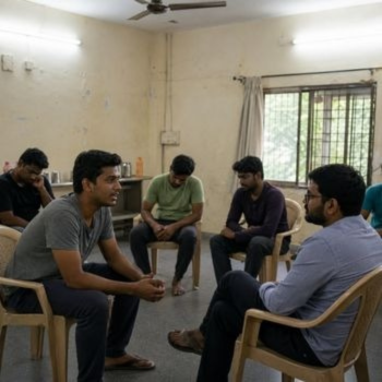 Therapists leading a discussion at one of the Top Drug and Alcohol Rehab Centres in Hyderabad.